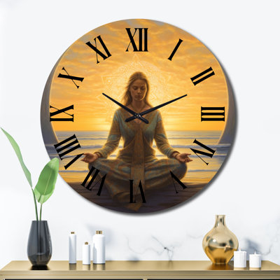 Horloge murale méditation Mindfulness