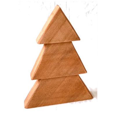 Wood 3 Tier Tree Christmas Decor