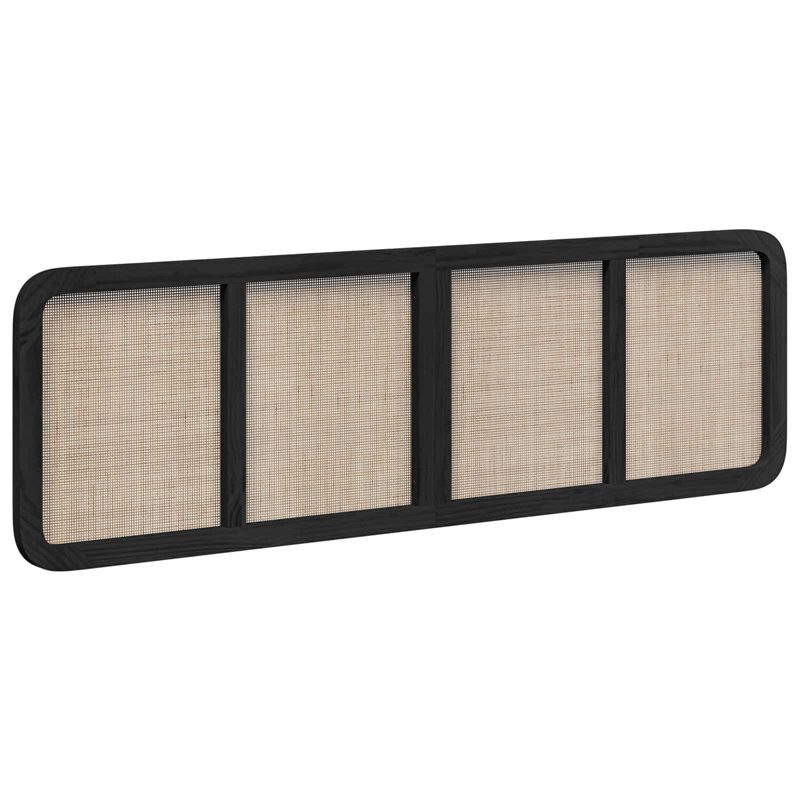 Solid Wood Headboard, Super King (6'), Black