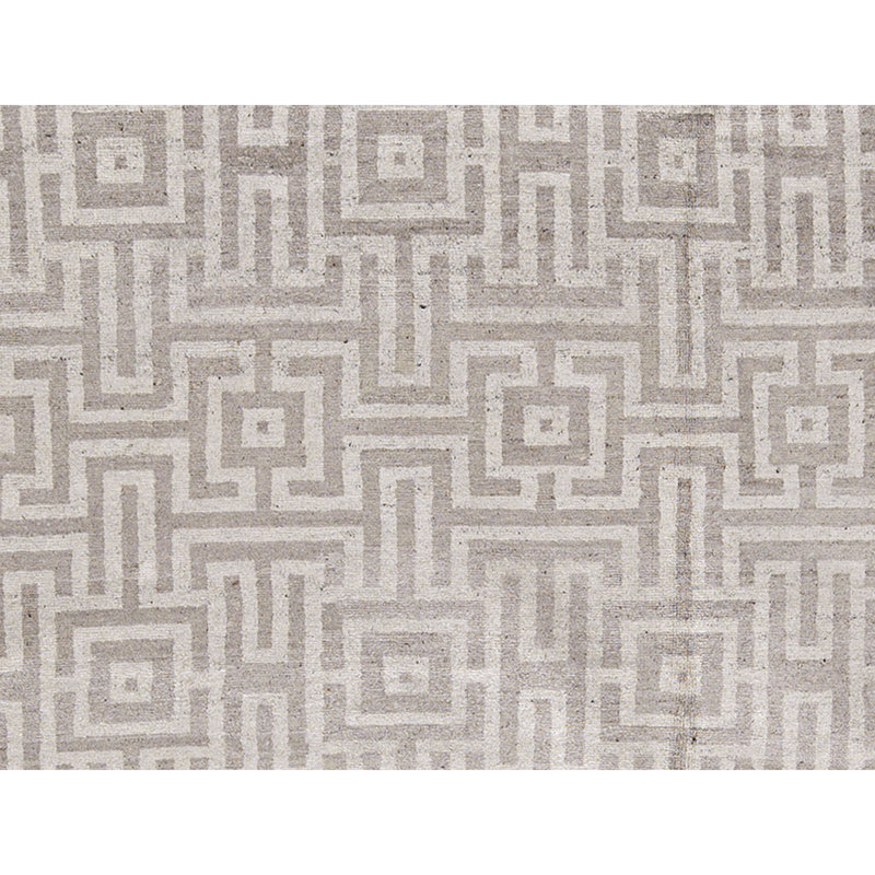 Tapis beige noué à la main de haute qualité