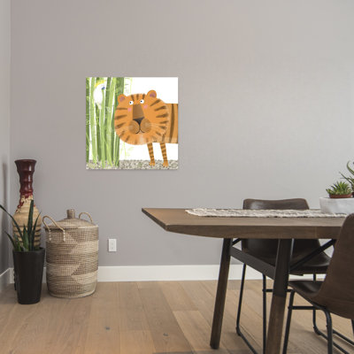 Art contemporain, oiseau, tigre, art tropical