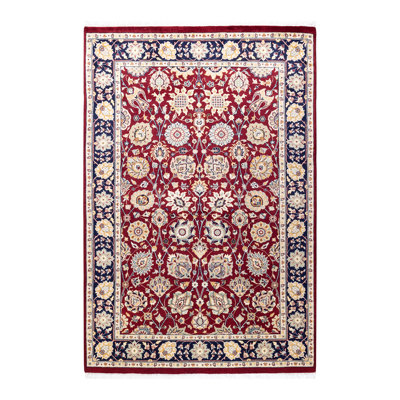 Classic One-of-a-Kind 4' 2" x 6' 2" Hand Knotted Area Rug