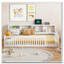 Lit en bois simple TG avec armoires de rangement et ports USB-845480078