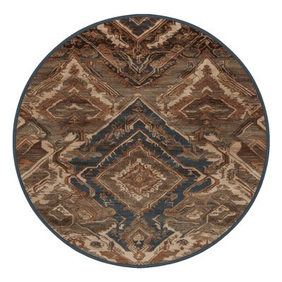 Machine Washable Persian Brown Area Rug