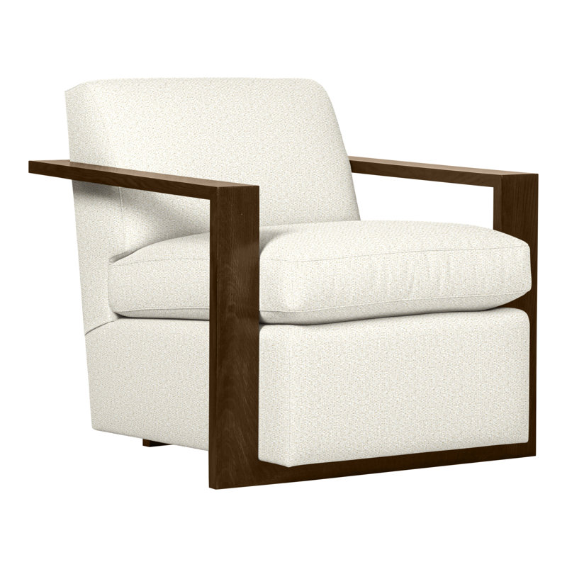 Thom Filicia Home Upholstered Armchair, Kenworth Pearl, Havana