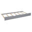Lit double en bois avec lit gigogne et tablettes de rangement, structure de lit pour enfant moderne avec toit, gris-2140946679-2140946678