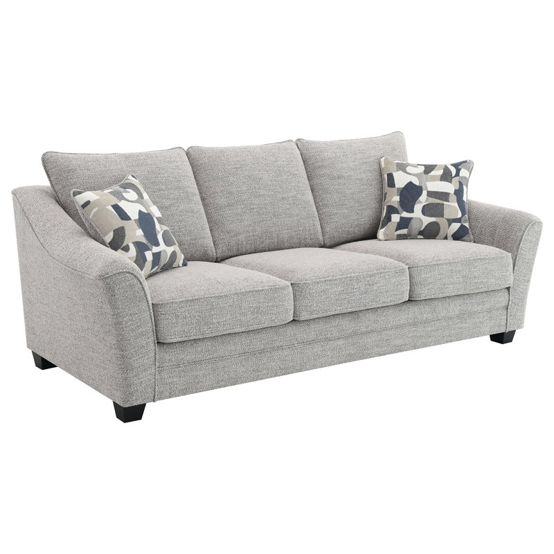 Mingle Light Grey Upholstered Sofa