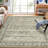 Oriental Machine Washable Rug for Living Room Bedroom Vintage Non-Slip Low Pile Rubber Backing Area Rug for Playroom Office Kitchen Dining Room Dorm and Bedside Decor-133482154