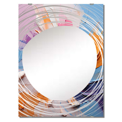 Ovalle - Abstract Liquid Ink Big Wall Mirror