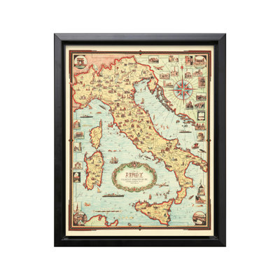 Carte illustrée de l'Italie