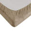Très grand drap 4 pièces taupe - 100% ultra doux et confortable brossé des deux côtés avec des draps-housses plats 2 taies d'oreiller couleur lavable à la machine entièrement élastique