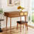 Makeup Vanity Set with Flip-top Mirror and Stool