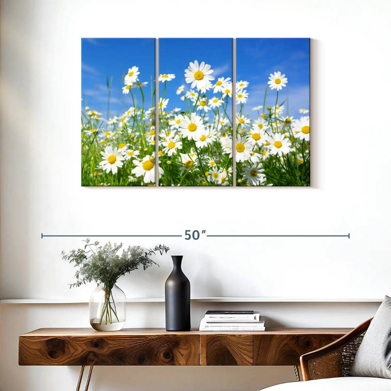 Alvord Daisies On A Sunny Day, H 24 po x l 38 po
