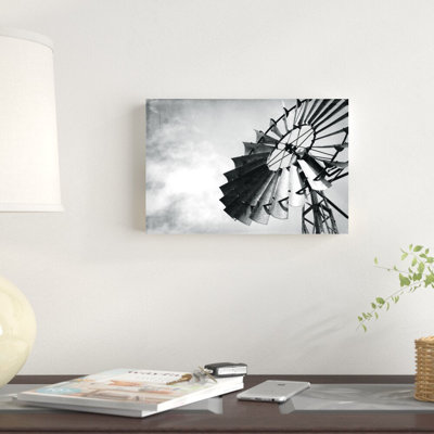 " Black And White Windmill "