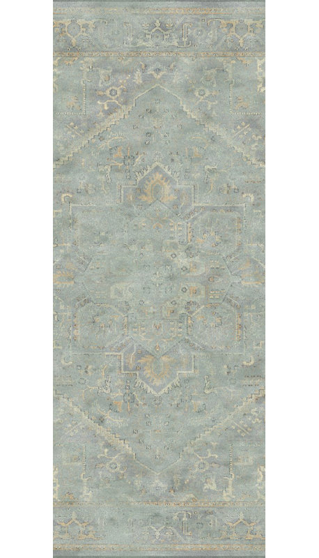 Batchtown Oriental Cotton Hand Woven Area Rug, Runner 66 x 244 cm