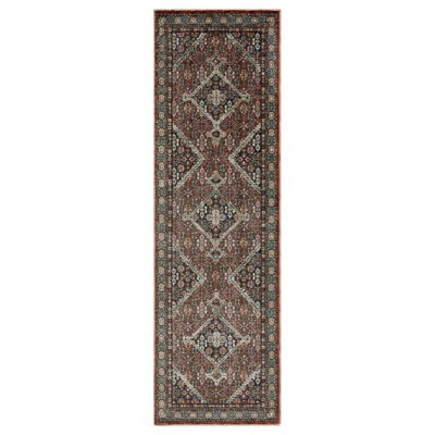 Caia Vintage Medallion Red/ Multi Area Rug