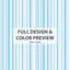 Ensemble d'édredon à rayures 6 pièces - Ensemble de literie d'édredon bleu côtier et blanc Glacier Lines-132020196
