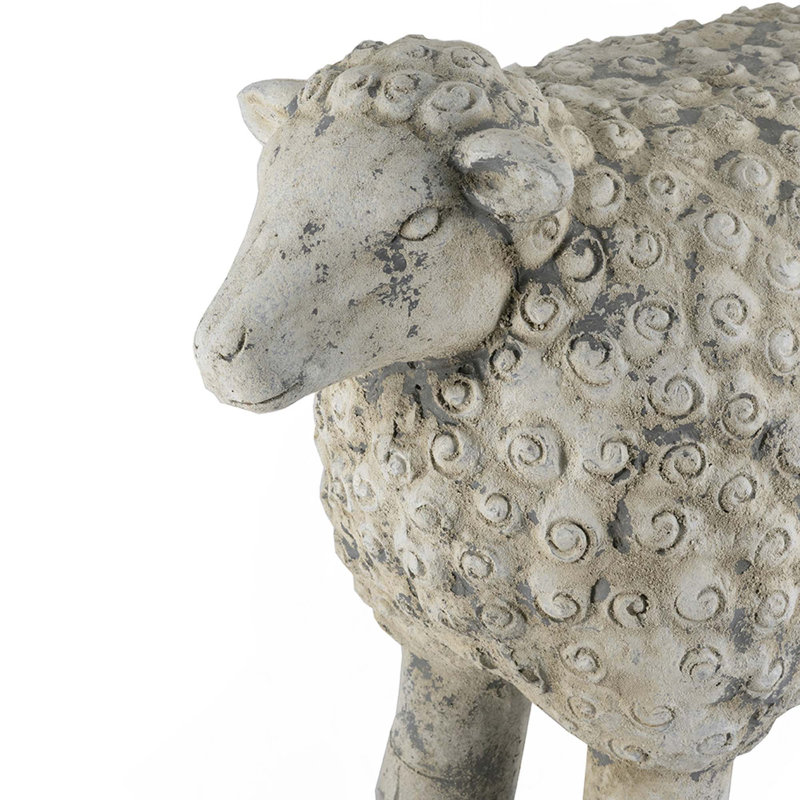 Figurine 1pc en forme de mouton durable pour décoration et cadeaux, H 18,1 po x l 25,8 po x P 13,2 po