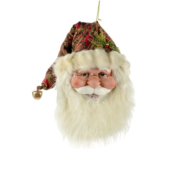 JJ's Holiday Gifts Ltd. Hanging Life Santa Head Figurine | Wayfair