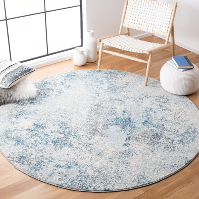 Tapis ivoire / bleu Eslick