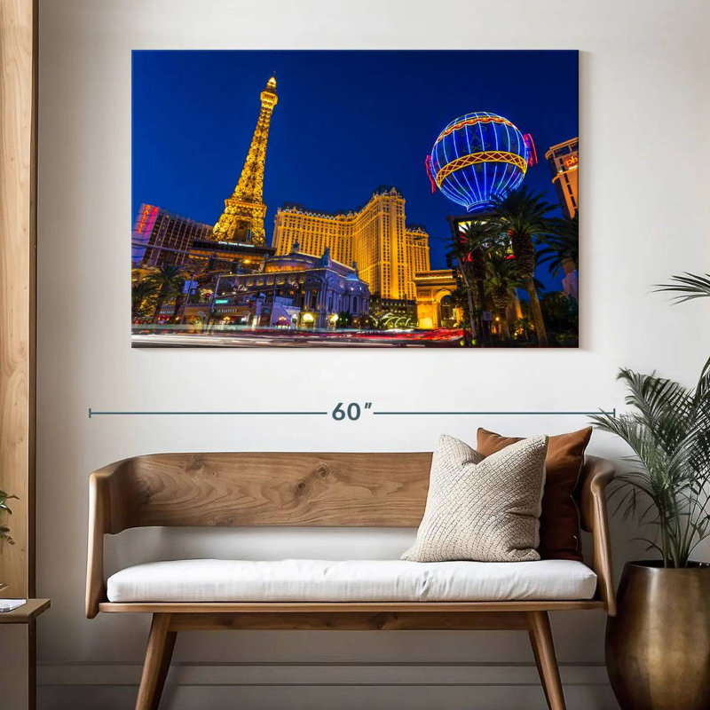 Ravi Las Vegas Paris Lights, H 34 po x l 51 po