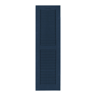 Custom Louvered Shutter with Cathedral Top