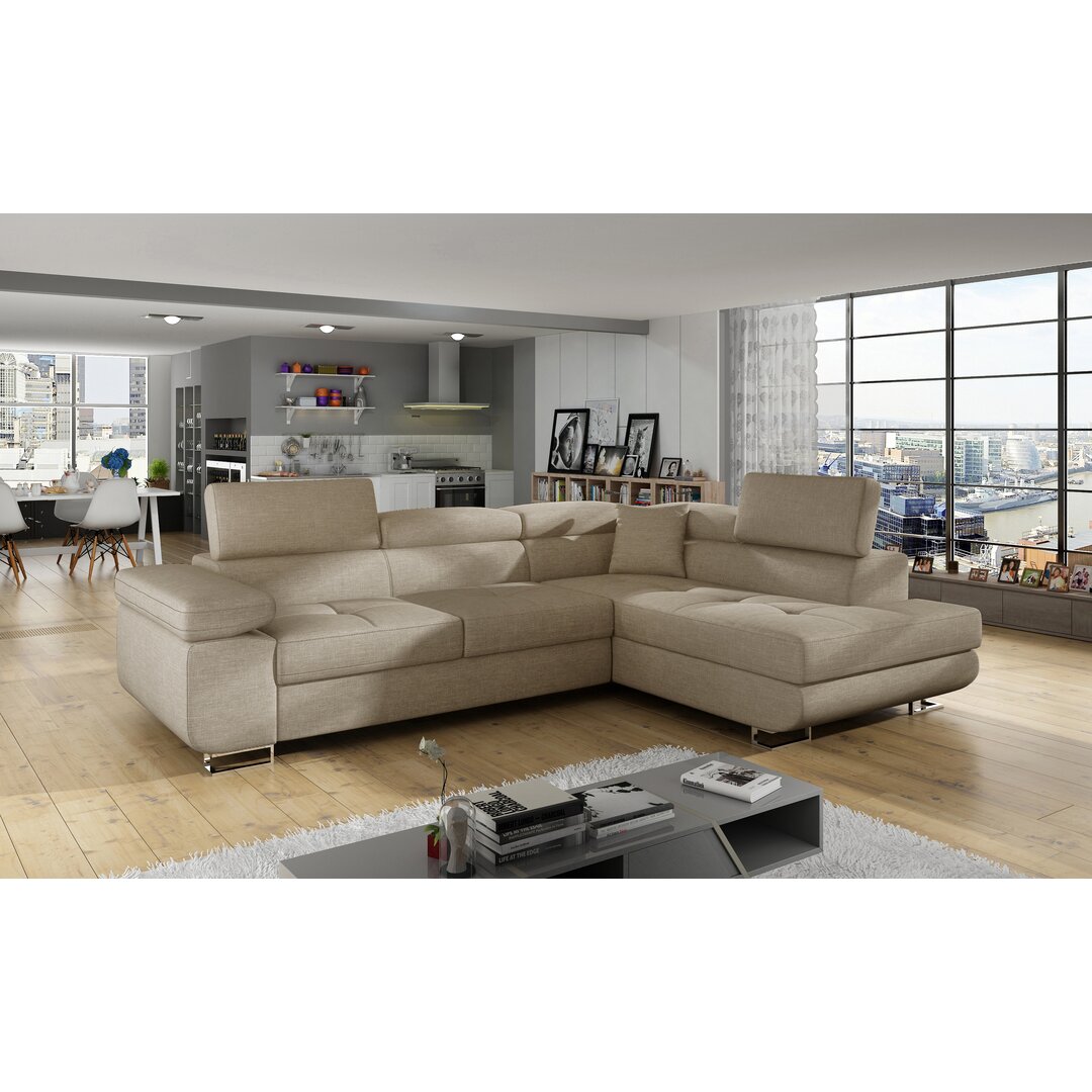 Ecksofa Gerardi mit Bettfunktion