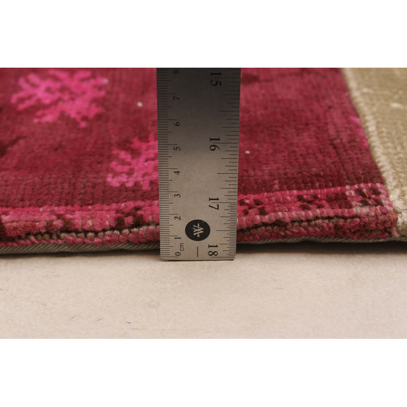 Color Transition Patchwork Multi Color Rug 4'8" x 6'7"