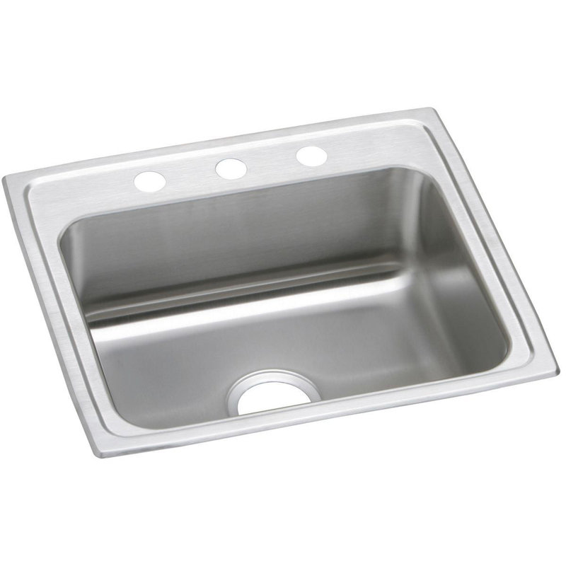 Celebrity 22" L x 20" W Drop-In Kitchen Sink, 3 hole