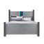 LIT EN ARGENT LORENZO AVEC HAUT-PARLEURS-353958466