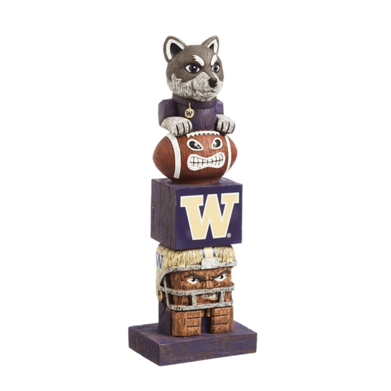 Sports Plastic Garden Statue, 16" H x 5.5" W x 4" D, University of Washington