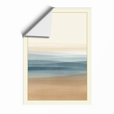 Quiet Seaside Moment Coastal - Framed Print
