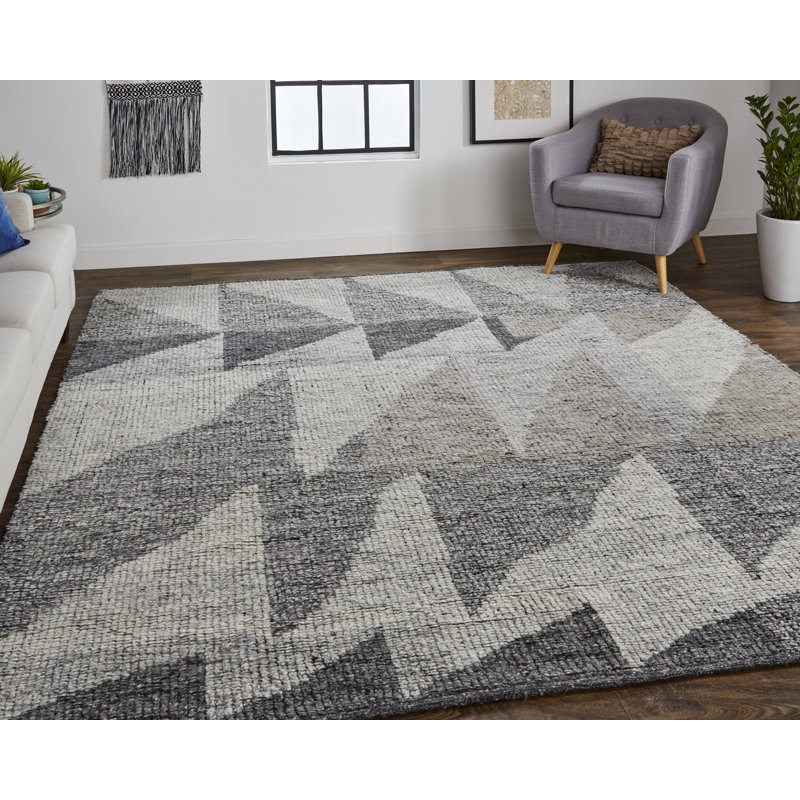 Tapis rectangulaire en laine Rhinelander, Rectangle 3 pi 6 po x 5 pi 6 po