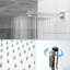 Système de douche mural double - avec pluie et douches à main pour une baignoire agréable, débit maximal de 1,8 gallon par minute, pluie