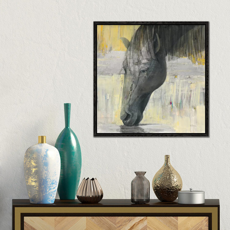 Caleb by Albena Hristova - Gallery-Wrapped Canvas Giclée on Canvas, 45.72 cm H x 45.72 cm W, Black Framed