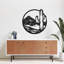 Cercle d'art mural avec montagne et cactus - ACM-686776424-686776425