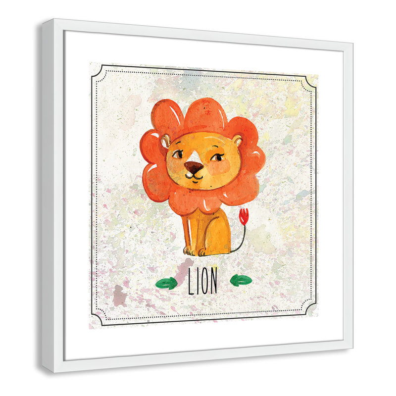 Impression sur papier Jungle Day 1 ', H 22,5 po x l 22,5 po x P 1,18 po, Encadré de boîte blanc