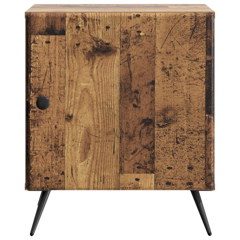 43 cm W Bedside Table, Old Wood