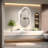 Smart Anti-Fog Cloud Shape LED Bathroom Mirror With Front + Back Lighted Tempered Glass Stepless Dimmable ETL Listed-1433478516