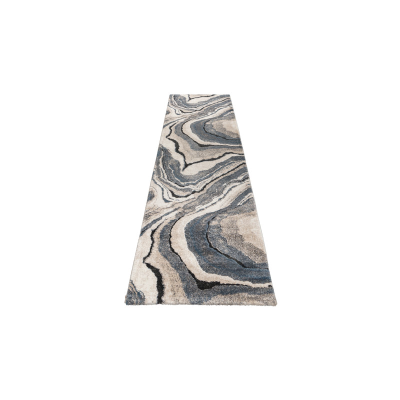 Devarian Abstract Area Rug, Runners 80 x 300 cm