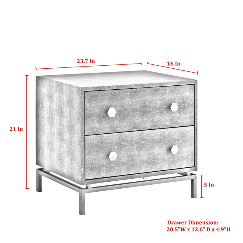 Table d'appoint Nicole Miller Breelyn, Plateau bleu marine / base chrome