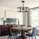 Rustic 6 - Light Dimmable Hexagon Pendant Light with Clear Acrylic Shade