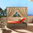 Patio Wicker Adjustable Sun Bed With Curtain-2112919814
