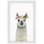 «Riva Flower Crowned Llama», reproduction encadrée-2096533911