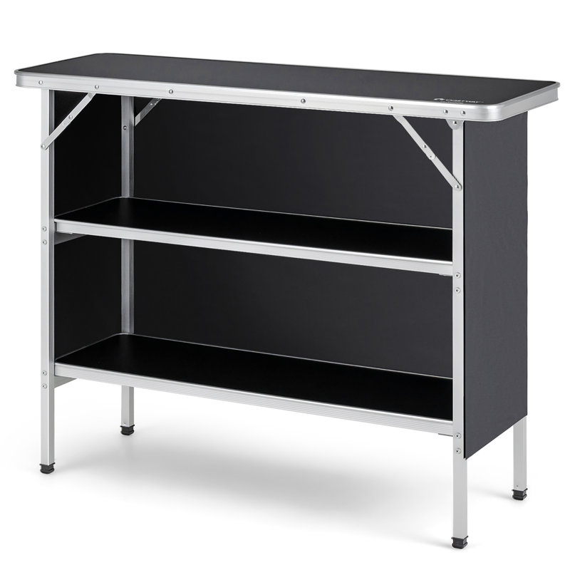43.5'' Rectangular Bar Top Riser, Black