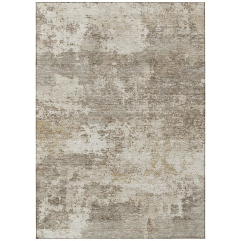 Machine Washable Indoor/Outdoor Wagenen ACN2366 Abstract Rug, Rectangle 3' x 5'