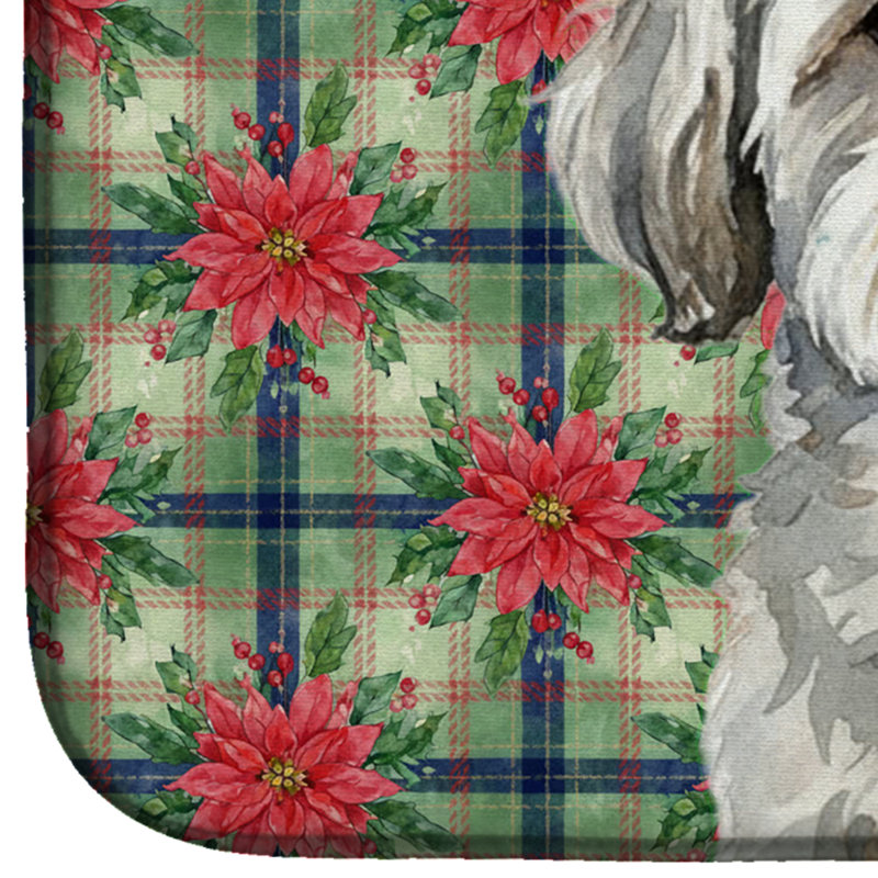 Tapis de vaisselle blanc blanc avec coton de Tuléar