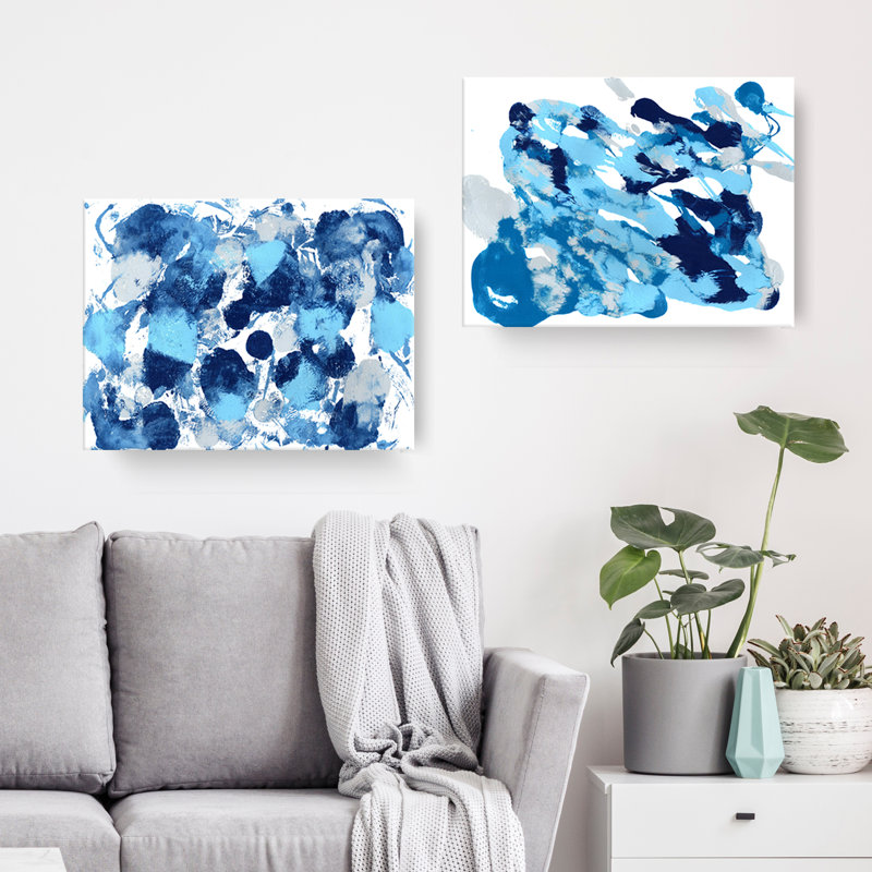 Rainy Moves I / II - reproduction sur toile, H 16 po x l 40 po x P 2 po