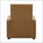 Fauteuil inclinable manuel avec inclinaison de 160 degrés et pieds en bois d'hévéa noyer-132468054