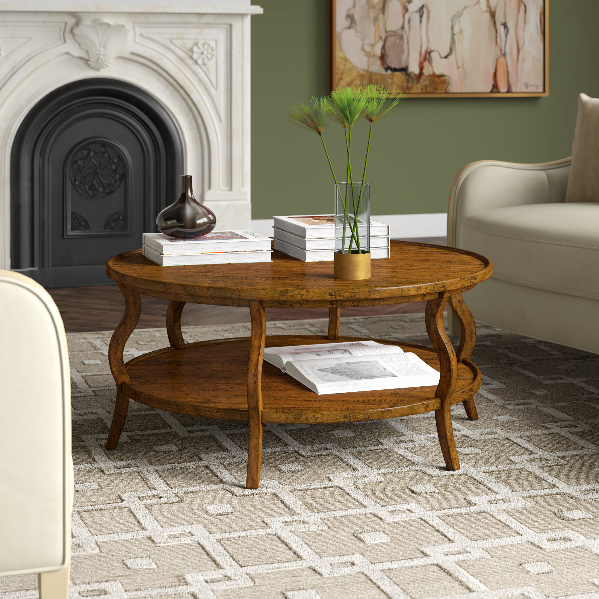 WoodbridgeFurniture Coffee Table with Tray Top Wayfair